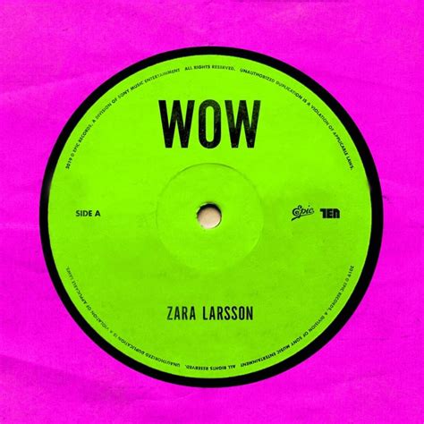 zara larsson wow lyrics